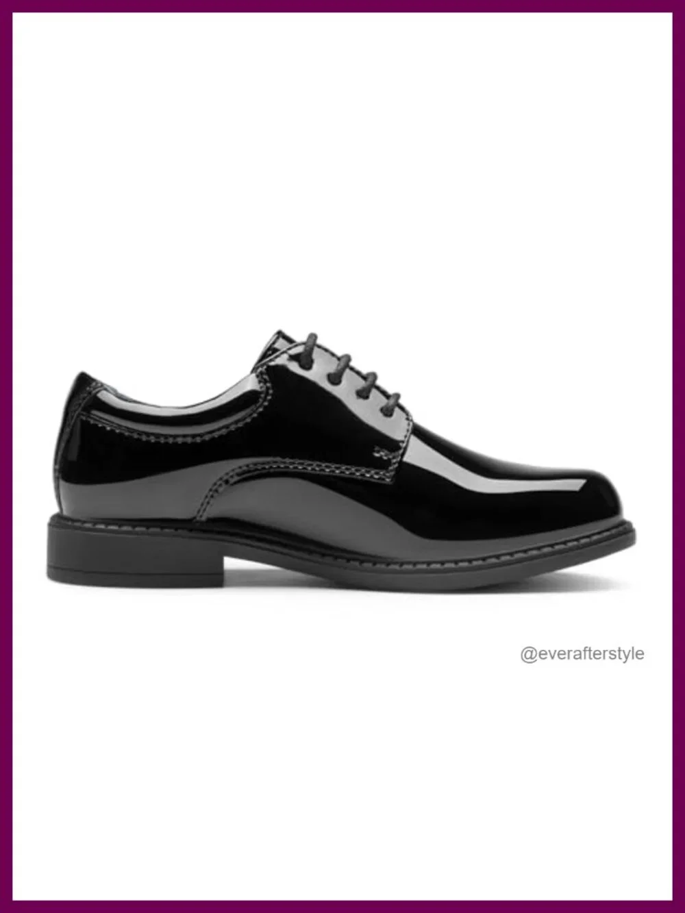 Boys Oxford Dress Shoes Lace-Up Faux Leather Memory Foam TPR Sole Formal
